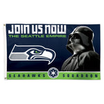 Seattle Seahawks / Star Wars Darth Vader Flag - Deluxe 3' X 5'