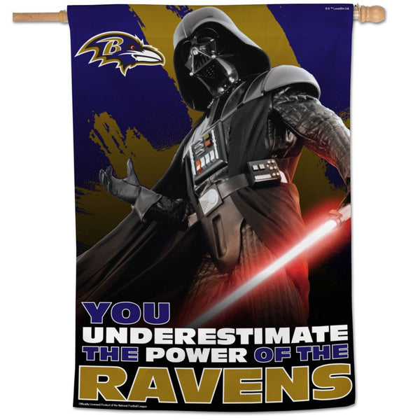 Baltimore Ravens / Star Wars Darth Vader Vertical Flag 28" x 40"