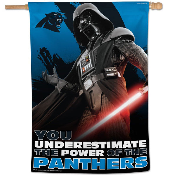Carolina Panthers / Star Wars Darth Vader Vertical Flag 28" x 40"