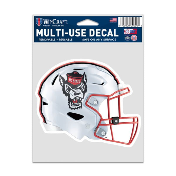 Wholesale-NC State Wolfpack HELMET Fan Decals 3.75" x 5"