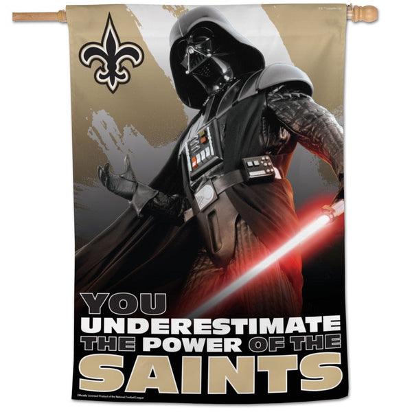 New Orleans Saints / Star Wars Darth Vader Vertical Flag 28" x 40"