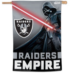 Las Vegas Raiders / Star Wars Darth Vader Vertical Flag 28" x 40"