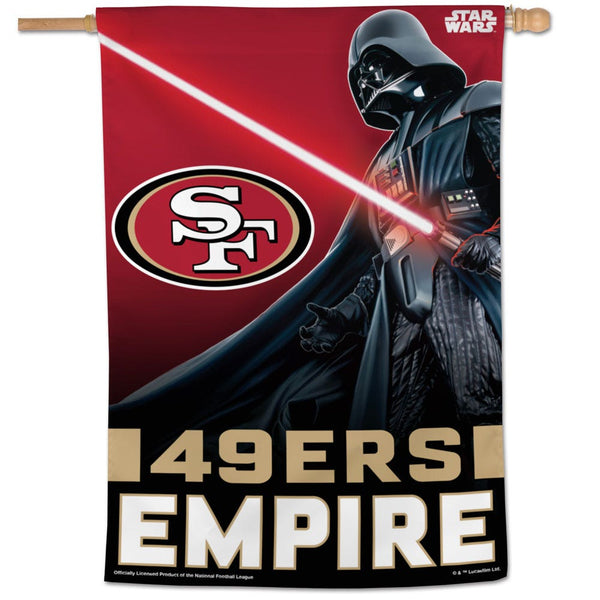 San Francisco 49ers / Star Wars Darth Vader Vertical Flag 28" x 40"