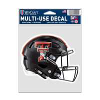 Wholesale-Texas Tech Red Raiders HELMET Fan Decals 3.75" x 5"