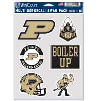 Purdue Boilermakers Multi Use 6 FAN PACK