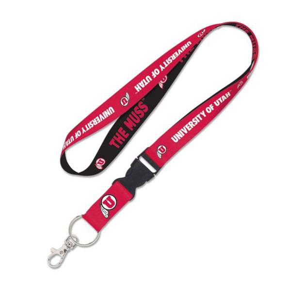 Wholesale-Utah Utes Lanyard w/detachable buckle 1"