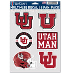 Utah Utes FOOTBALL HELMET Multi Use 6 FAN PACK