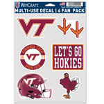 Wholesale-Virginia Tech Hokies FOOTBALL HELMET Multi Use 6 fan pack