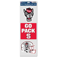 Wholesale-NC State Wolfpack Fan Decals 3.75" x 12"