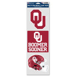 Wholesale-Oklahoma Sooners Fan Decals 3.75" x 12"