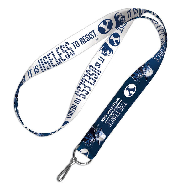 Brigham Young Cougars / Star Wars YODA & DARTH Lanyard 1"