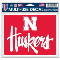 Wholesale-Nebraska Cornhuskers Fan Decals 5" x 6"