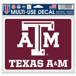 Texas A&M Aggies Fan Decals 5" x 6"