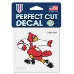 Wholesale-Louisville Cardinals /College Vault FOOTBALL Perfect Cut Color Decal 4" x 4"