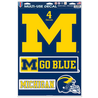 Michigan Wolverines FOOTBALL Multi-Use Decal 11" x 17"