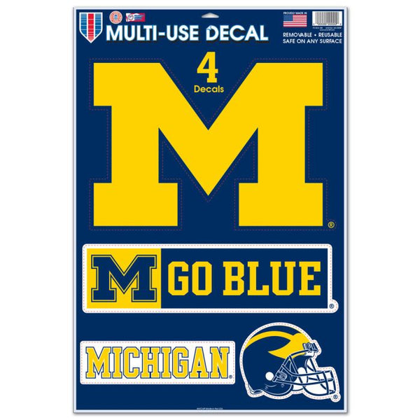 Wholesale-Michigan Wolverines FOOTBALL Multi-Use Decal 11" x 17"
