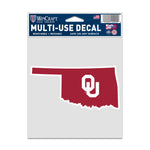 Wholesale-Oklahoma Sooners SECONDARY LOGO Fan Decals 3.75" x 5"