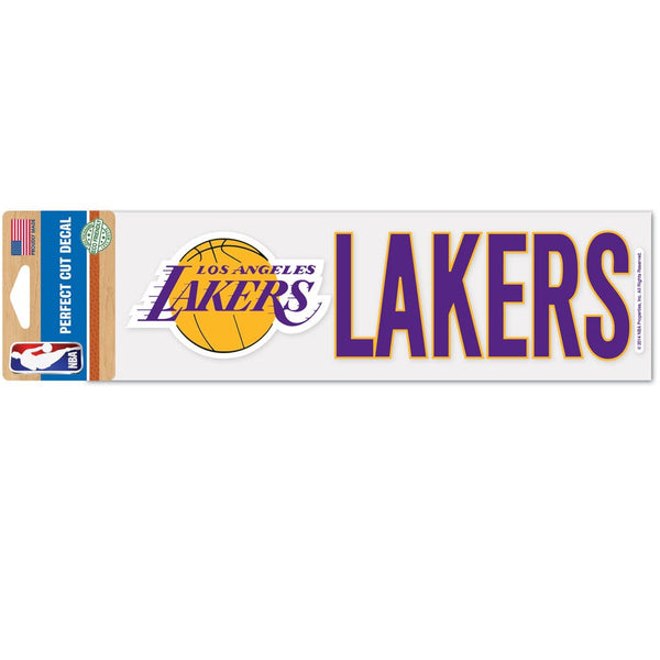Los Angeles Lakers Perfect Cut Decals 3" x 10"