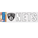 Brooklyn Nets Perfect Cut Decals 3" x 10"