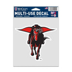 Wholesale-Texas Tech Red Raiders SECONDARY LOGO Fan Decals 3.75" x 5"