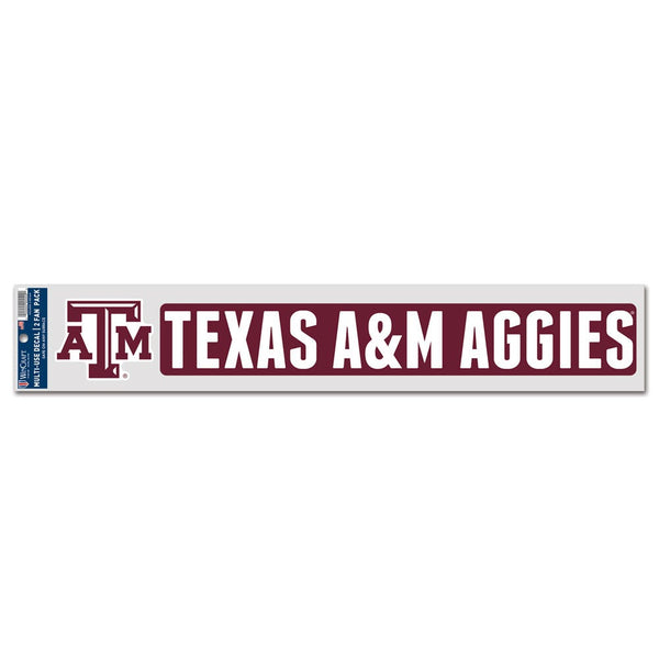 Texas A&M Aggies Fan Decals 3" x 17"
