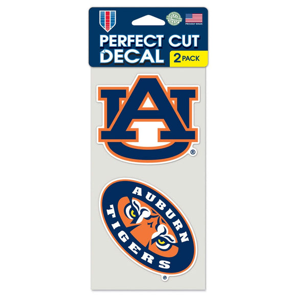 Auburn Tigers Perfect Cut Decal set of two 4"x4"