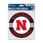 Wholesale-Nebraska Cornhuskers PATCH Fan Decals 3.75" x 5"