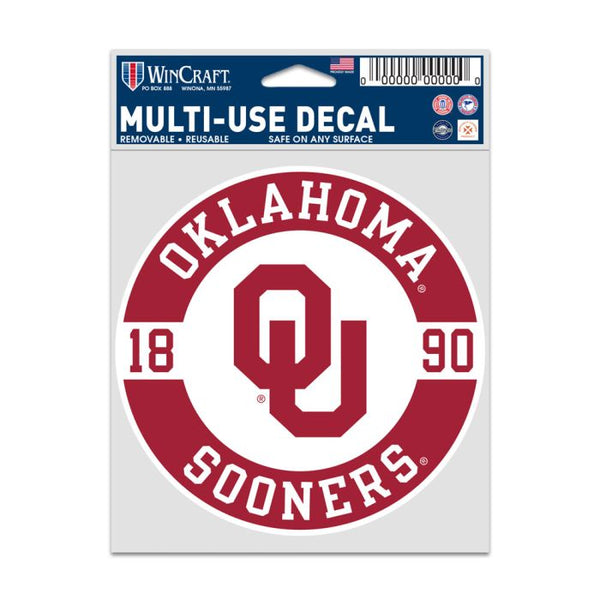 Wholesale-Oklahoma Sooners PATCH Fan Decals 3.75" x 5"