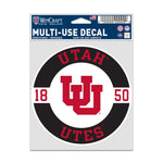 Wholesale-Utah Utes PATCH Fan Decals 3.75" x 5"