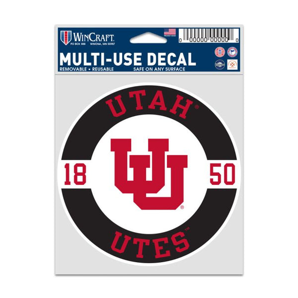 Wholesale-Utah Utes PATCH Fan Decals 3.75" x 5"