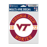 Wholesale-Virginia Tech Hokies PATCH Fan Decals 3.75" x 5"