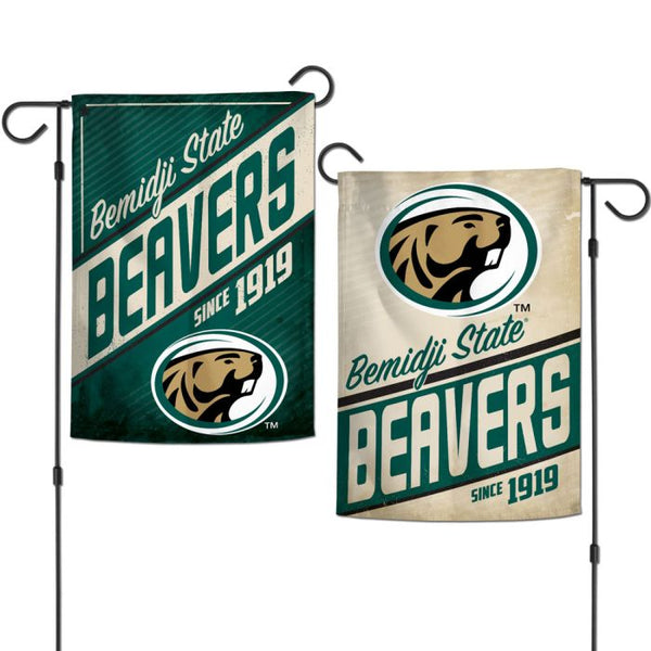 Wholesale-Bemidji State Beavers RETRO Garden Flags 2 sided 12.5" x 18"