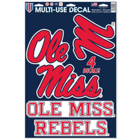 Ole Miss Rebels Multi-Use Decal 11" x 17"
