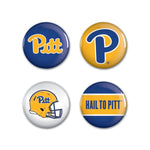 Wholesale-Pittsburgh Panthers Button 4 Pack 1 1/4" Rnd