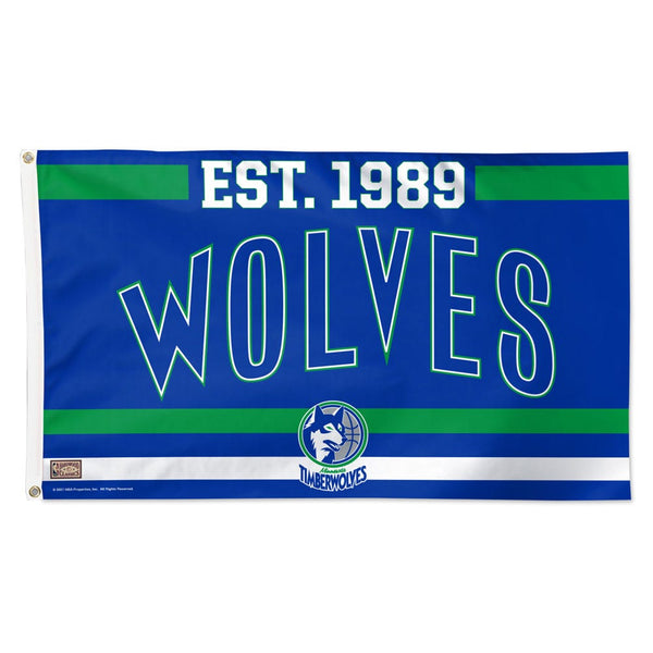 Minnesota Timberwolves EST Flag - Deluxe 3' X 5'
