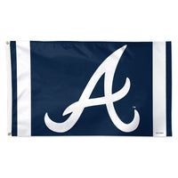 Atlanta Braves V STRIPE Flag - Deluxe 3' X 5'