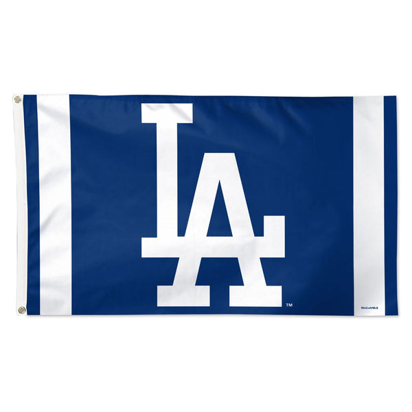 Los Angeles Dodgers V STRIPE Flag - Deluxe 3' X 5'