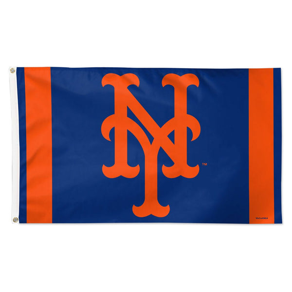 New York Mets V STRIPE Flag - Deluxe 3' X 5'