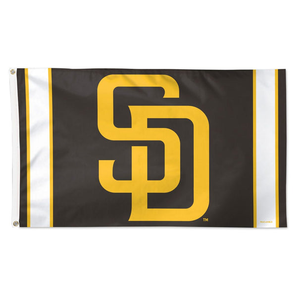 San Diego Padres V STRIPE Flag - Deluxe 3' X 5'