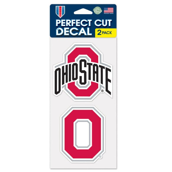 Wholesale-Ohio State Buckeyes Perfect Cut Decal set of two 4"x4"