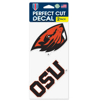 Wholesale-Oregon State Beavers Perfect Cut Decal set of two 4"x4"