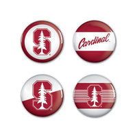 Wholesale-Stanford Cardinal Button 4 Pack 1 1/4" Rnd