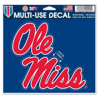 Wholesale-Ole Miss Rebels Multi-Use Decal - cut to logo 5" x 6"