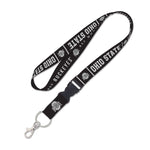 Wholesale-Ohio State Buckeyes BLACKOUT Lanyard w/detachable buckle 1"