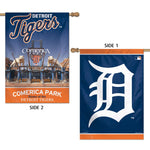 Detroit Tigers Stadium MLB Vertical Flag 2 Sided 28" x 40"