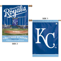 Kansas City Royals Stadium MLB Vertical Flag 2 Sided 28" x 40"