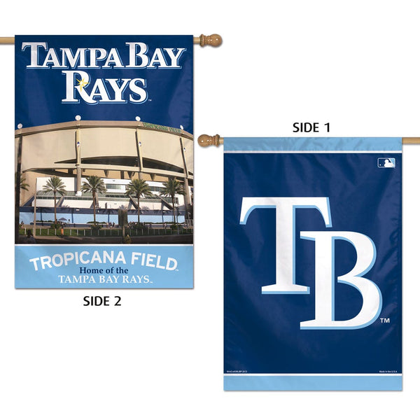 Tampa Bay Rays Stadium MLB Vertical Flag 2 Sided 28" x 40"