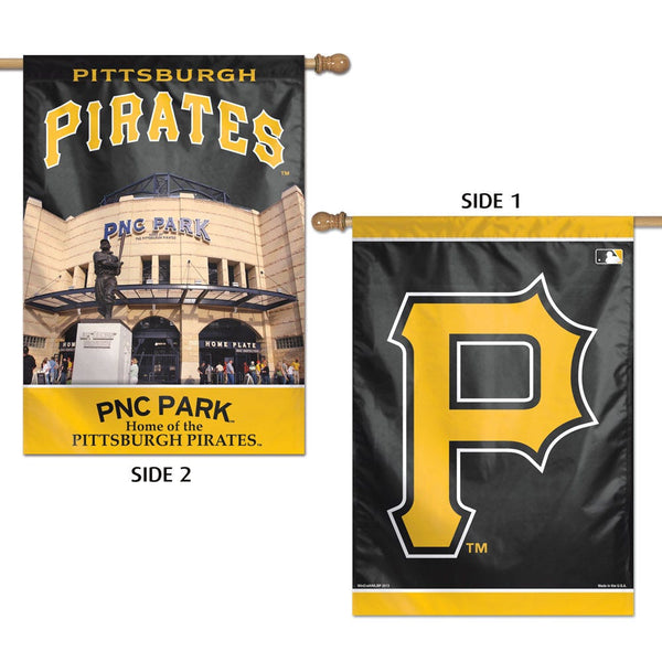 Pittsburgh Pirates Stadium MLB Vertical Flag 2 Sided 28" x 40"