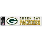 Green Bay Packers Perfect Cut Decals 4" x 17"
