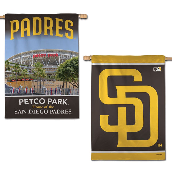San Diego Padres Stadium MLB Vertical Flag 2 Sided 28" x 40"